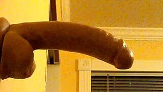 Gay Guy in Hood Deepthroats Dildo with Intense Action