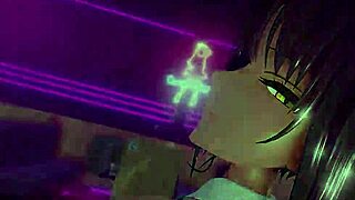 3D animated hentai with big-boobed Asuna and Karine