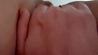 feeling intense orgasm while masturbating big pussy in pov