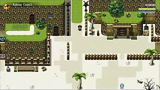 Wow! Naked Beauty Stuns in Public Bath Hentai Game