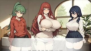 Spirit Harem Hentai Game Ep 2: Huge Messy Wet Creampie for Redhead Curvy Girl