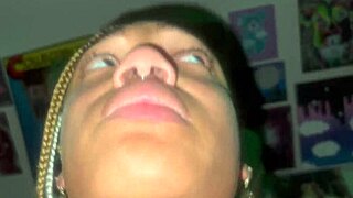 Creamy pink pussy clenches tight on massive BBC