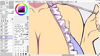 hentai speed drawing part 3 flats shading