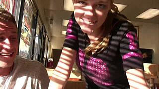 Public bangs for young teen