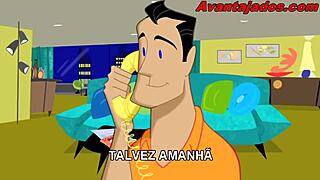 Gay Animated Card Game with Brazilian Flair