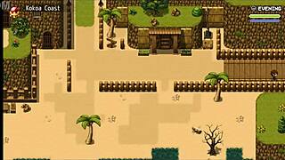 Wow! Naked Beauty Stuns in Public Bath Hentai Game