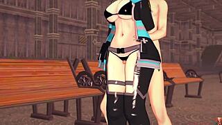 3D cosplay adventure with smoking hot cosplayer in control