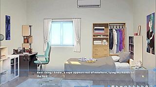 Summer Clover in harem game ep 11 with intense bdsm footjob