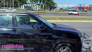 hey lina nakamura, need help? trucker john coffee fucks your bare pussy on the road!