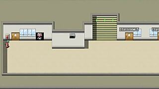 Letting a schoolboy explore female curves in the library. Class president stays bold for outdoor study.