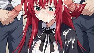 highschool dxd rias gremory slideshow offers a stunning hentai compilation.
