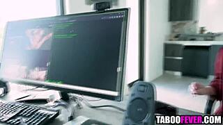 Horny stepdaughter gets ass banged in lingerie POV