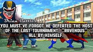 Whoa! Hentai Mugen Brian Battler and Kim Dong Hwan Clash with Power Girl and Raven!