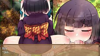 Hentai game Lolibabas of Mayohiga showcases Mizuha's scenes