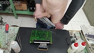 i blast massive cumshot on client's machine