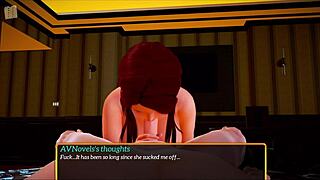 Redhead cowgirl riding in the new family 304 game