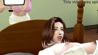 Hentai game with oral action