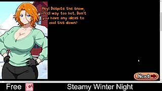 Steamy winter night with hot anime action! 🔥