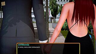 Redhead cowgirl riding in the new family 304 game