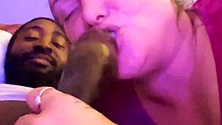 Black cock satisfaction through oral