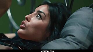 Choking simulation with this blonde babe, damn! 😈