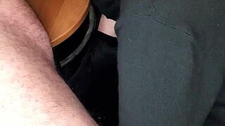 mature redhead sucks big cock outdoors secretly