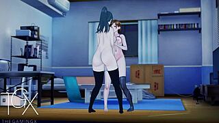 What’s hotter than anime Nobara and Maki in lesbian hentai action?