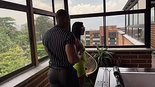 Cheating Latina Wife with Huge Ass Enjoys Hard Action in Spa with Big Guy