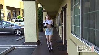 Hey, look at collared slut Victoria Gracen riding that raw monster cock with pure heat!