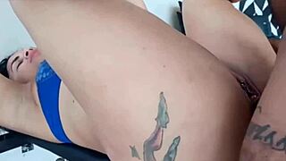 Fat BBW Rides Monster Cock While Licking Ass!