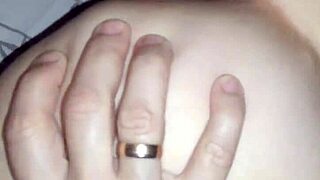 Old amateur couple tries anal sex with a buttplug