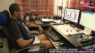 German amateur teen couple tries filming. Their real homemade porno shines.