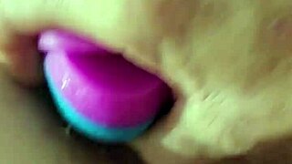 Watch that rainbow dildo stretch your fat anal hole to gaping creampie?