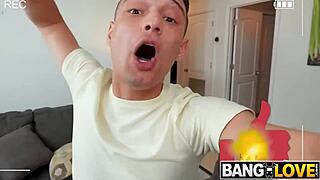 Brandy renee shows round big tits and gets blowjob on pussy!