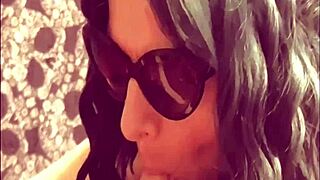 She enjoys my uncut cock gently