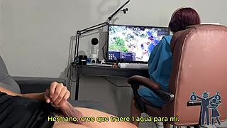 Did I risk it all pulling out my cock with Spanish subtitles?