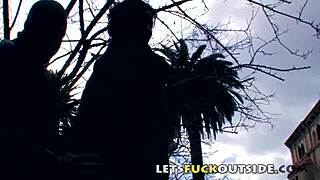 let's get wild with a cemetery fuck for this small brunette outdoor