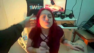 submissive redhead sucks to empty my load, yeah?