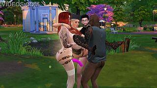 Man, Mortimer and Duncan bang Sabri Muff hard, Mercedes joins too! 😈