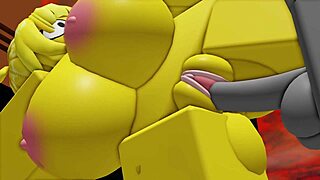 Roblox noob's big boob creampie