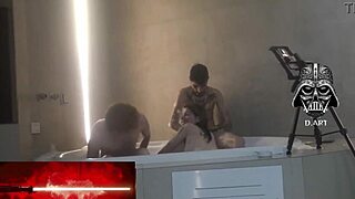 Motel hideaway for amateur threesome