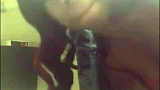 Squirting Whore Drenching Herself with Toys in Fishnets at Home