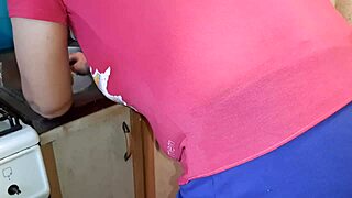 I sneakily touched myself while stepsister cooked dinner right there! 😳