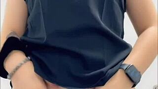 Hey, check my lil fun at work with wet teasing!