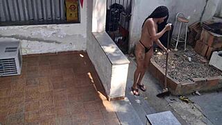 Rough anal fucks skinny latina teen