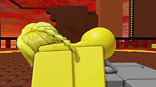 Roblox noob's big boob creampie