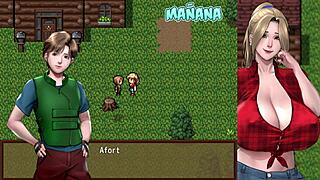 ¡Atrapado en campamento sexo con zombies tetonas! ¡Wow!