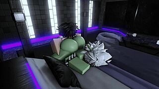 Beautiful women with big boobs and great skills with a mouth give the best Roblox experience