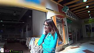 Yo, shy teen girl got wild in public at the mall!