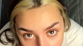 Brunette wife cheats in POV, sucking and riding cowgirl style. What a wild couple!